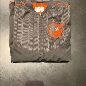 Black and Orange Baltimore Orioles Short Sleeve Jacket